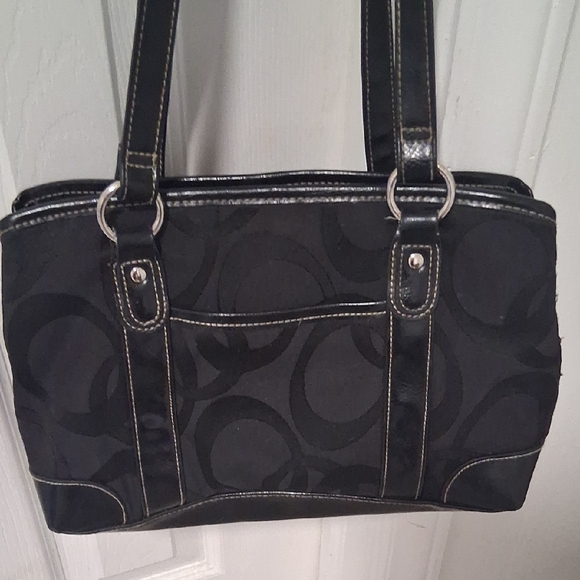 Rosetti Black Handbag with Front Pocket - Picture 3 of 8